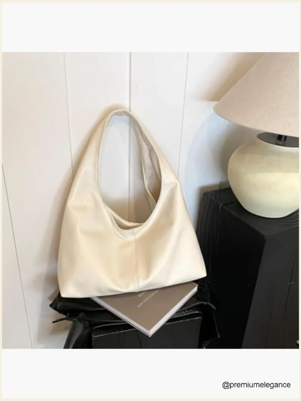 Large Slouchy Hobo Work Tote Bag Faux Leather Shoulder Bag